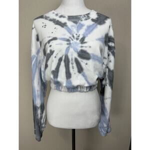AÉROPOSTALE Tie dye Women’s Sz S Crop Top Sweatshirt Hippie Festival Boho
